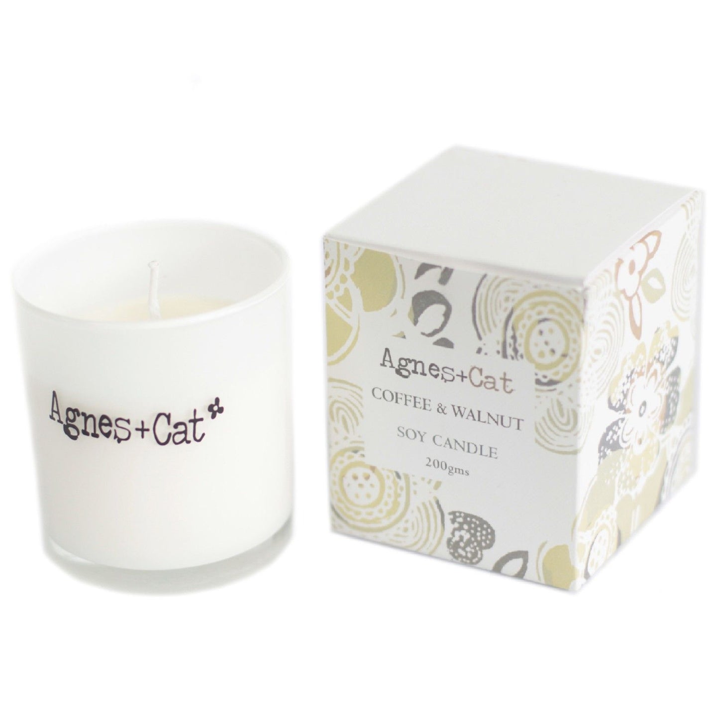 Coffee and Walnut candle, Agnes+Cat