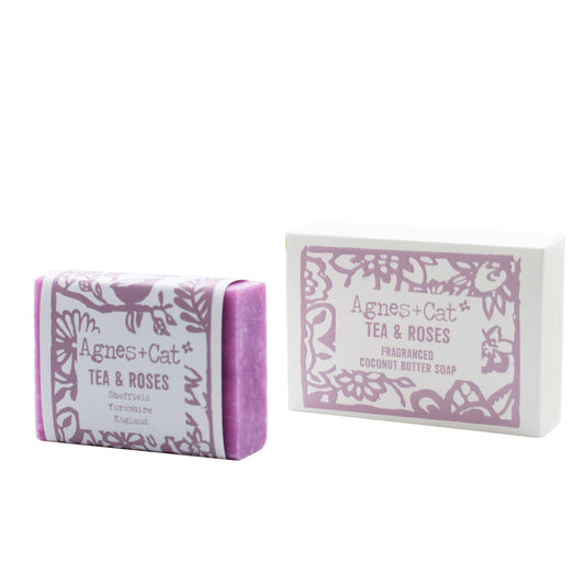 140g Handmade Soap - Tea & Roses