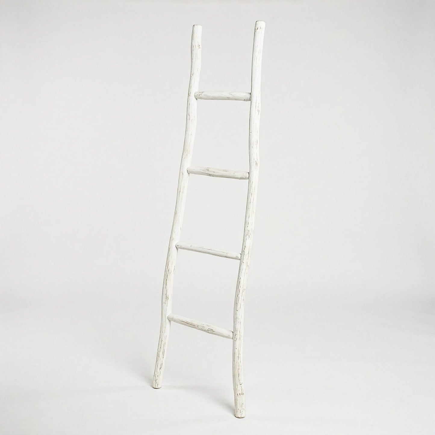 Wood Ladder - 1.5m - Whitewash