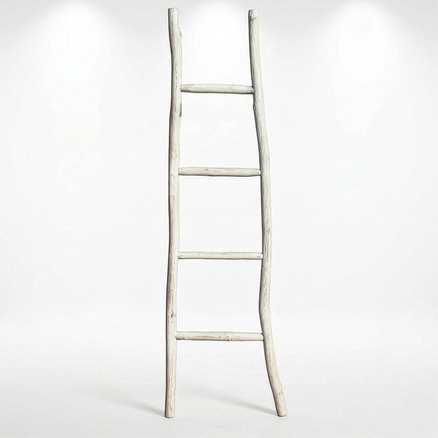 Wood Ladder - 1.5m - Whitewash