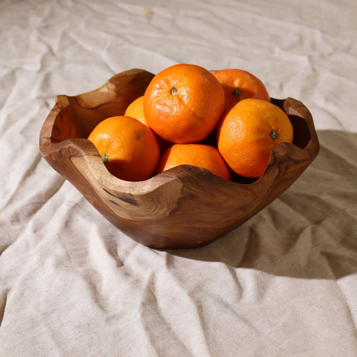 Teakwood Fruit Bowl - 21x9cm