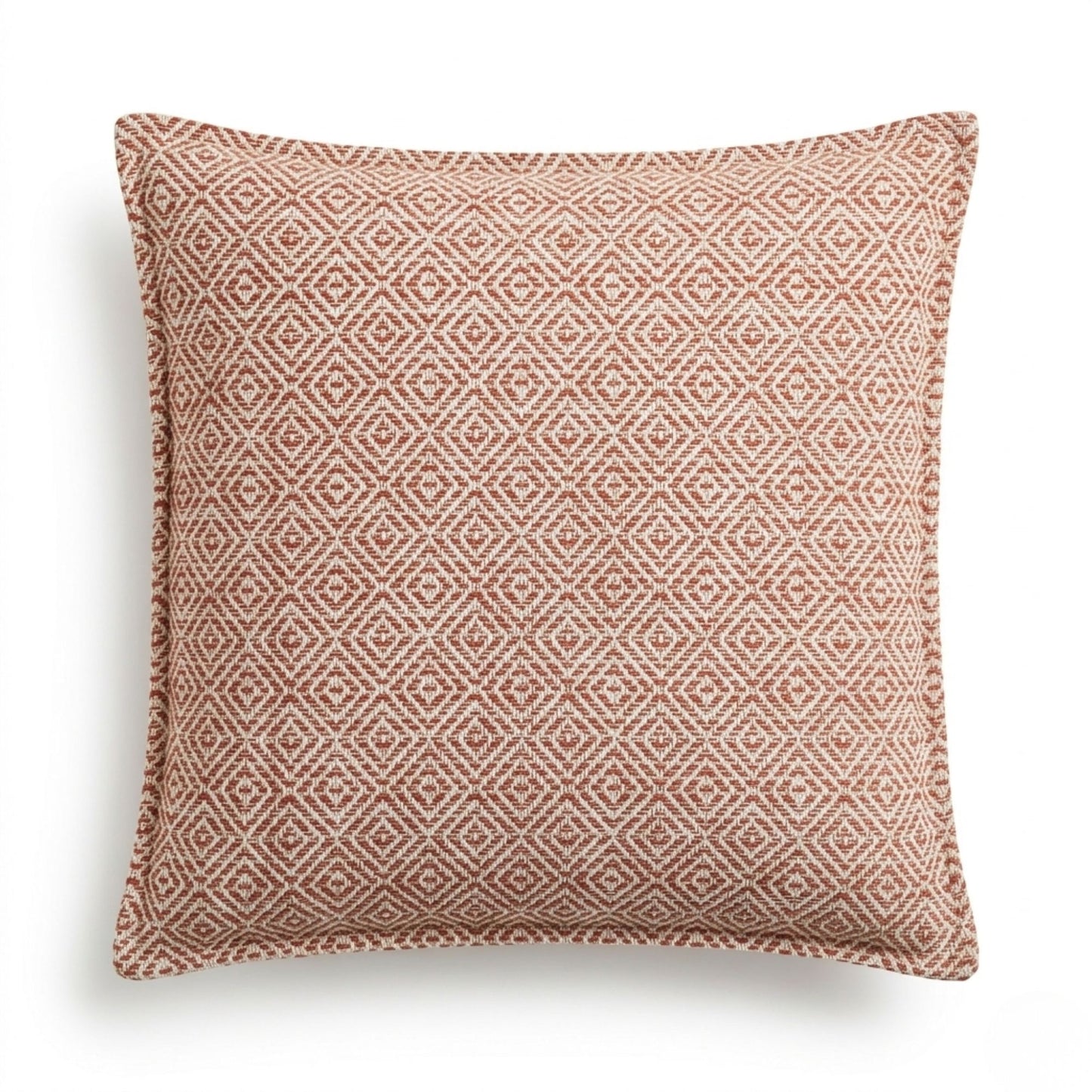 Classic Cushion Cover - Burgundy Squares - 45x45cm