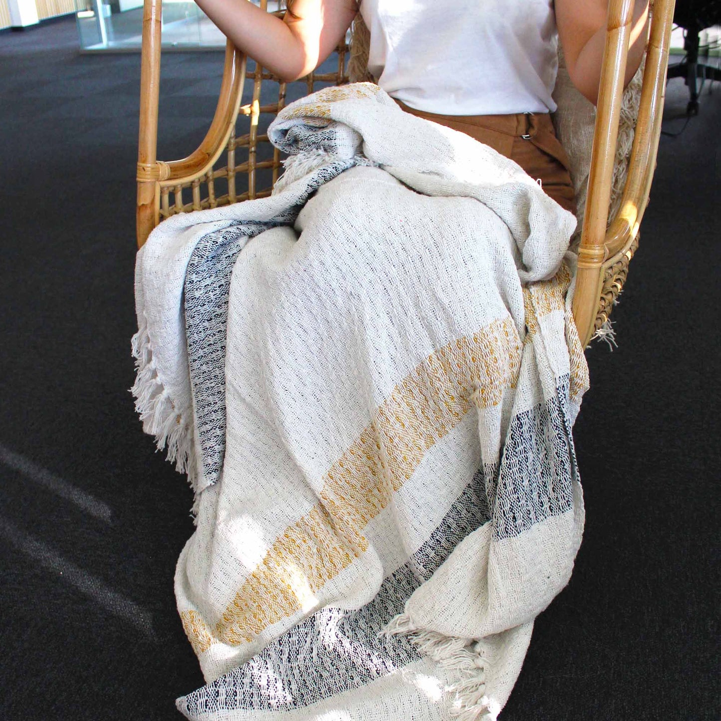 Boho blanket stripes