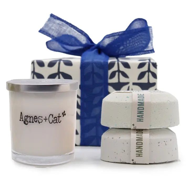 Gift Box - Parma Violet (Candle) + Seasalt and Moss & Dolly Blue (Fizz)
